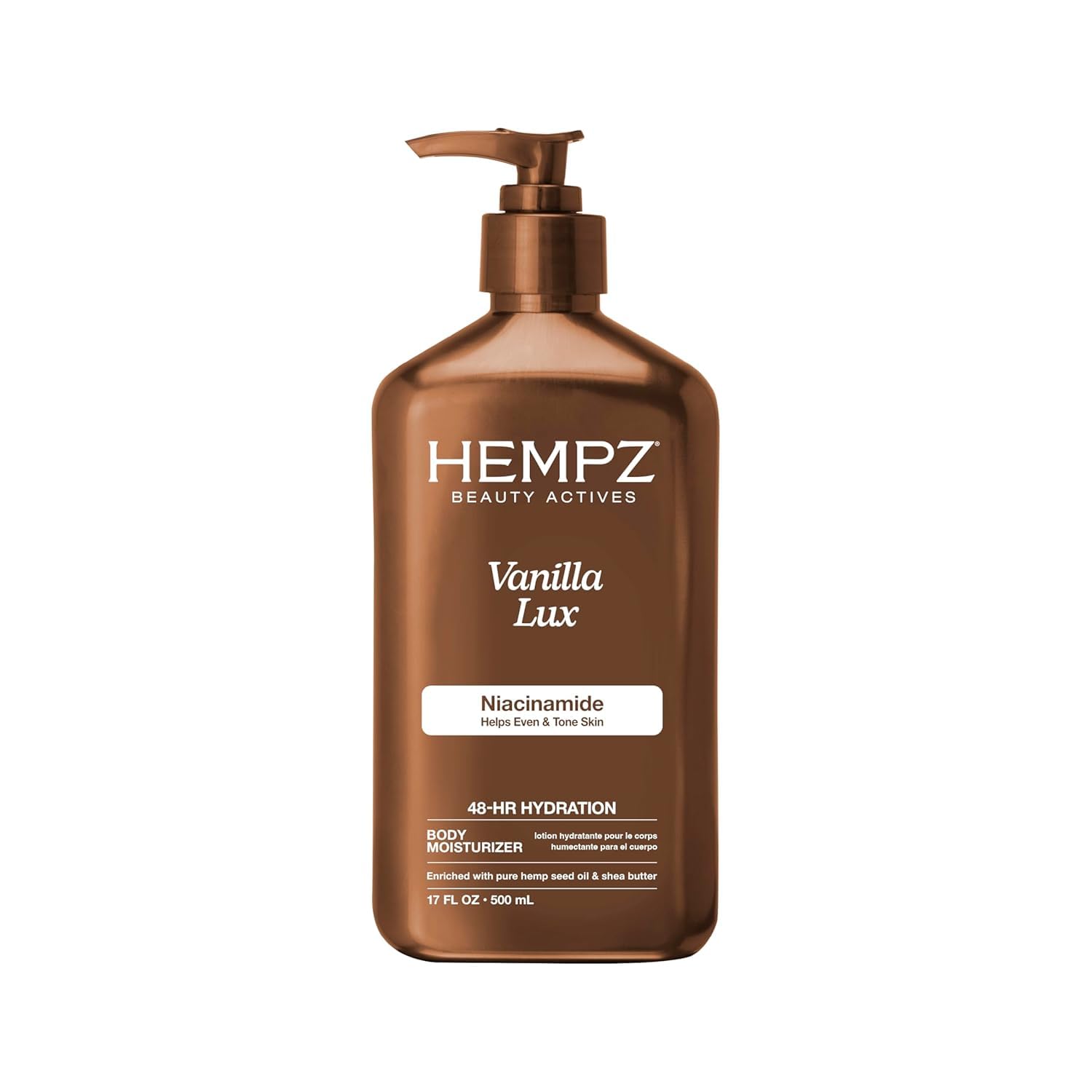 Hempz Vanilla Lux Herbal Body Moisturizer 17 oz. NEW LOOK : Amazon